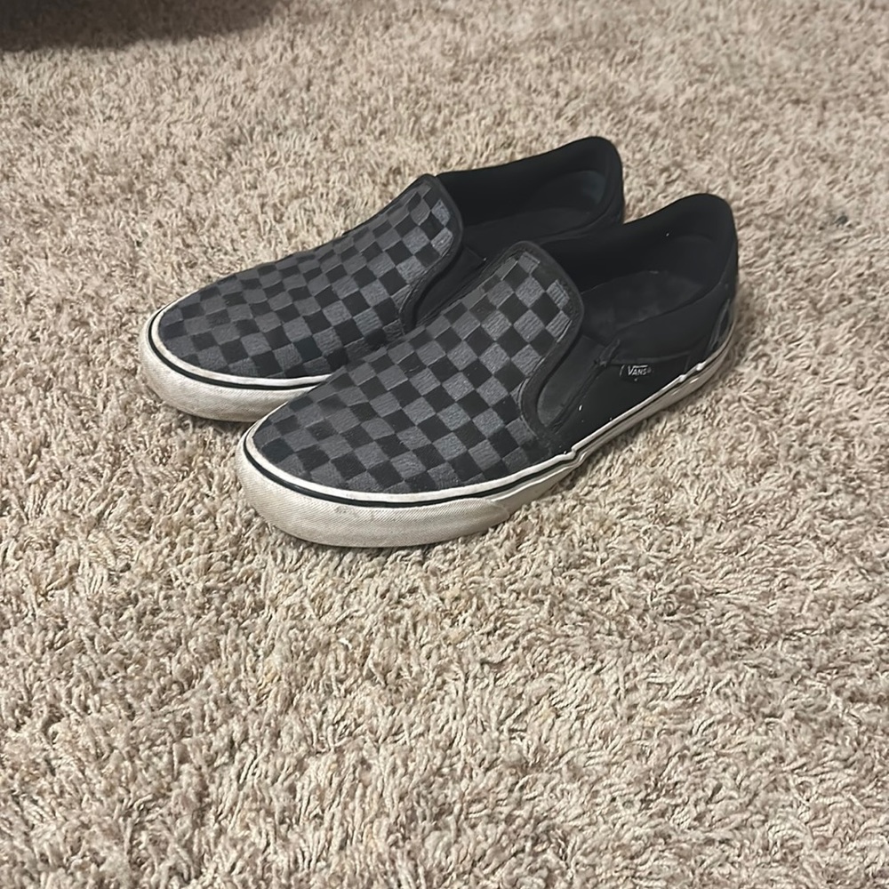 Vans slip ons , deluxe comfort foam bottoms.